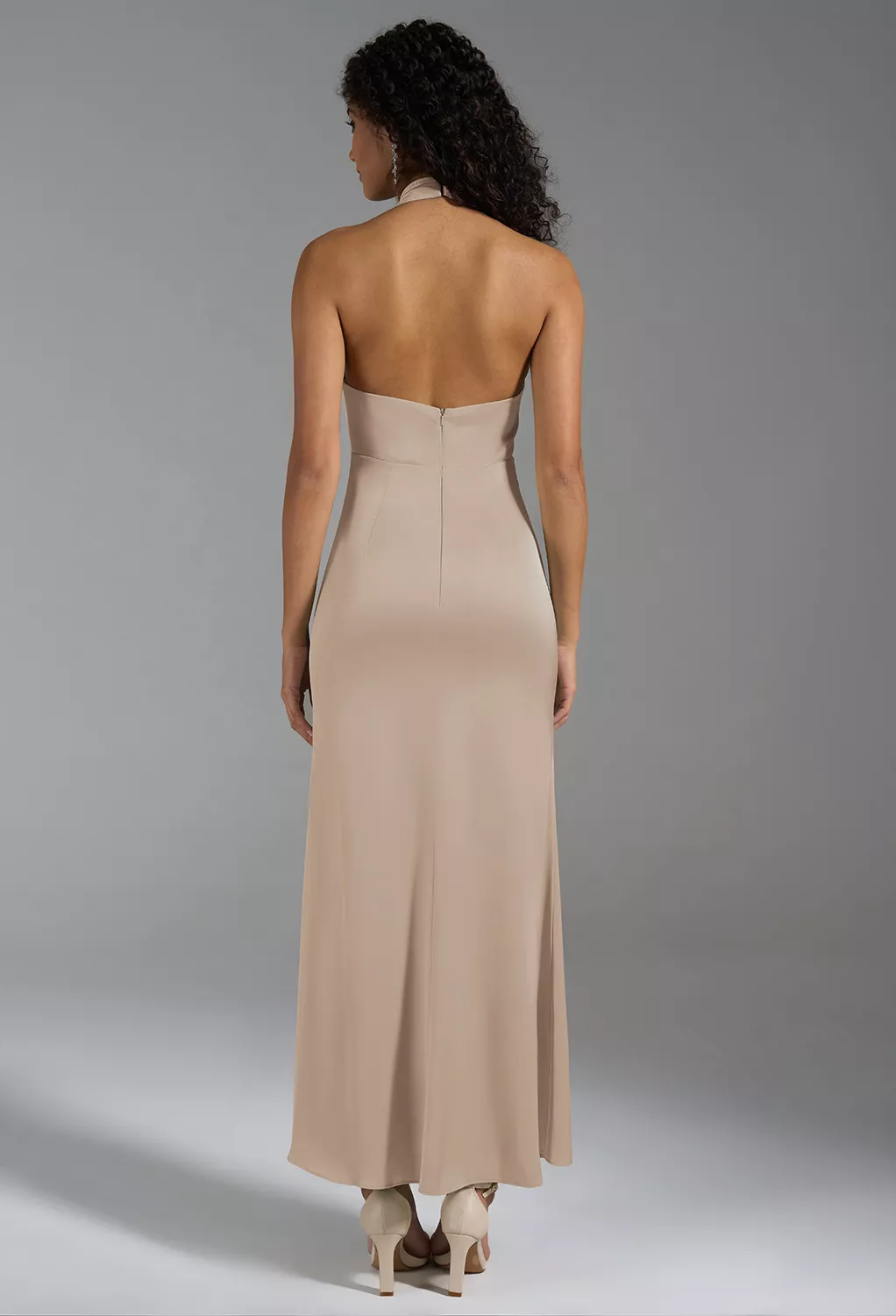 AW Huda Taupe  Spring Wedding Guest Dresses